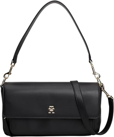 Tommy Hilfiger TH SOFT UTILITY LRG CROSSOVER PU Umhängetasche Damen, Schwarz (Black), O im Sale
